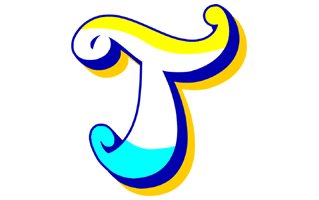 Letter T Sticker PNG