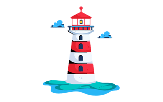 Lighthouse Sticker PNG