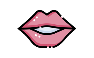 Lips Makeup Sticker PNG