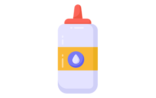 Liquid Glue Sticker PNG