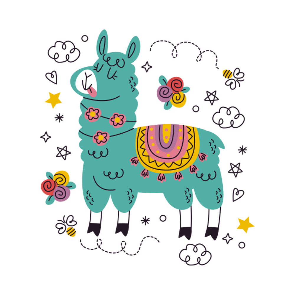 Llama Free Sticker Transparent Picture