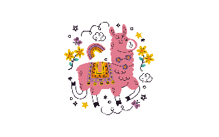 Llama Free Sticker PNG