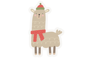 Llama Sticker PNG