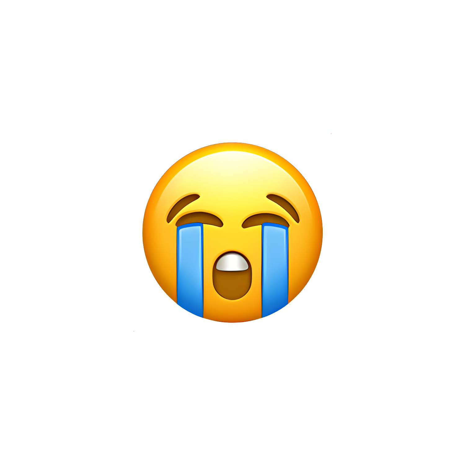 Loudly Crying Face Emoji  Transparent Image