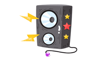 Loudspeaker Sticker PNG