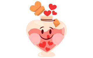 Love Potion Sticker PNG