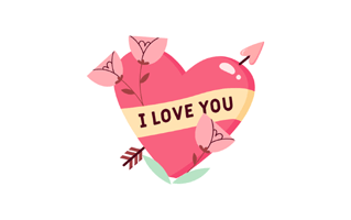 Love You Free Sticker PNG