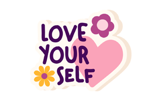 Love Yourself Sticker PNG