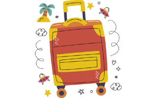 Luggage Sticker PNG