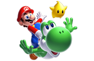 Luigi With Yoshi PNG