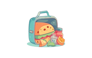 Lunch Box Free Sticker PNG