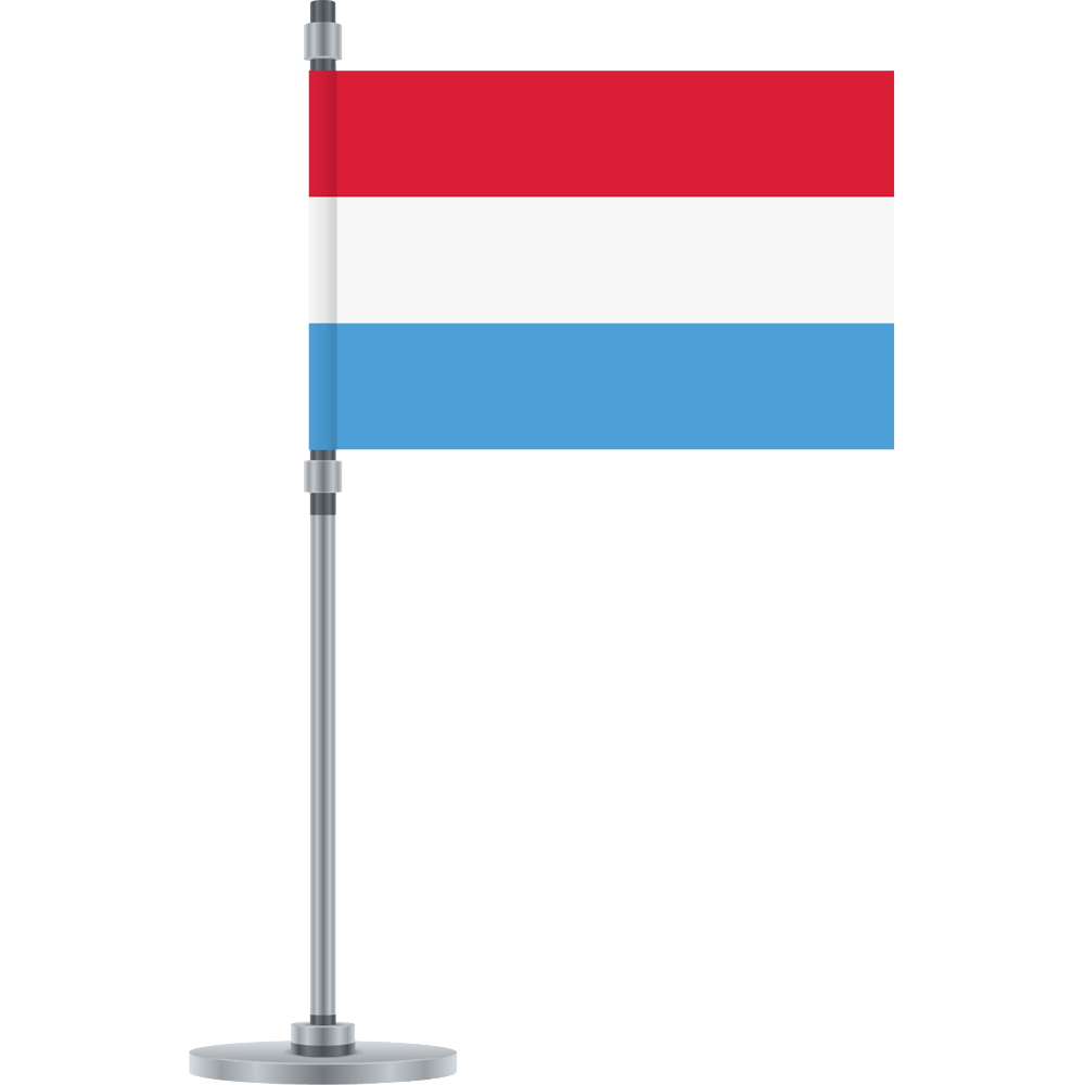 Luxembourg Flag Transparent Image