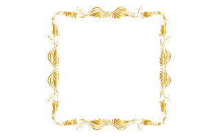 Luxury Golden Frame PNG