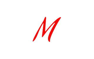 M Alphabet Red PNG