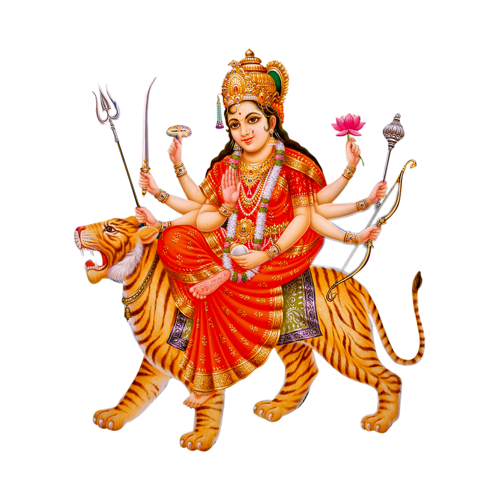 Maa Durga Transparent Picture