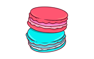 Macaron Sticker PNG