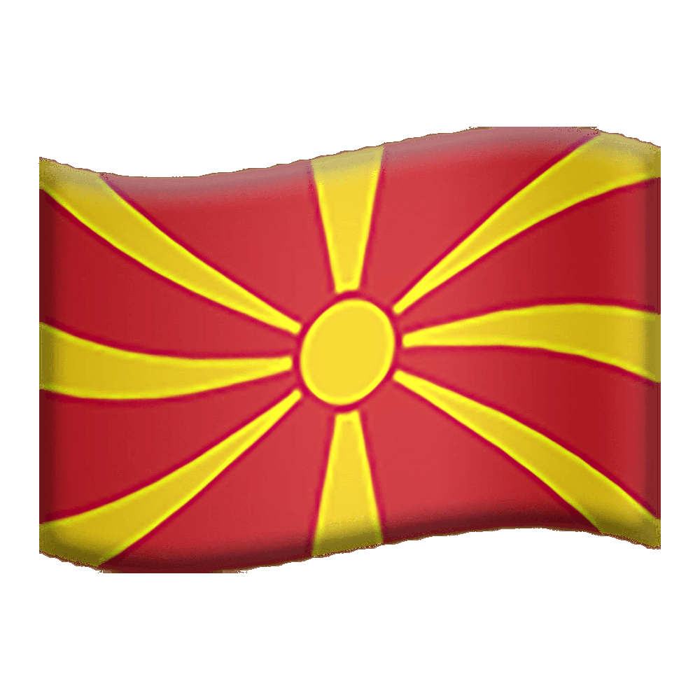 Macedonia Flag Transparent Image