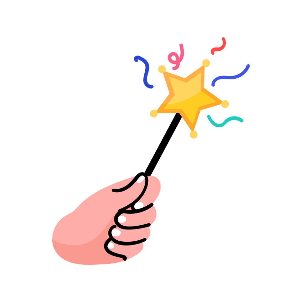 Magic Wand Sticker Transparent Image