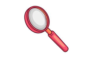 Magnifying Glass Sticker PNG