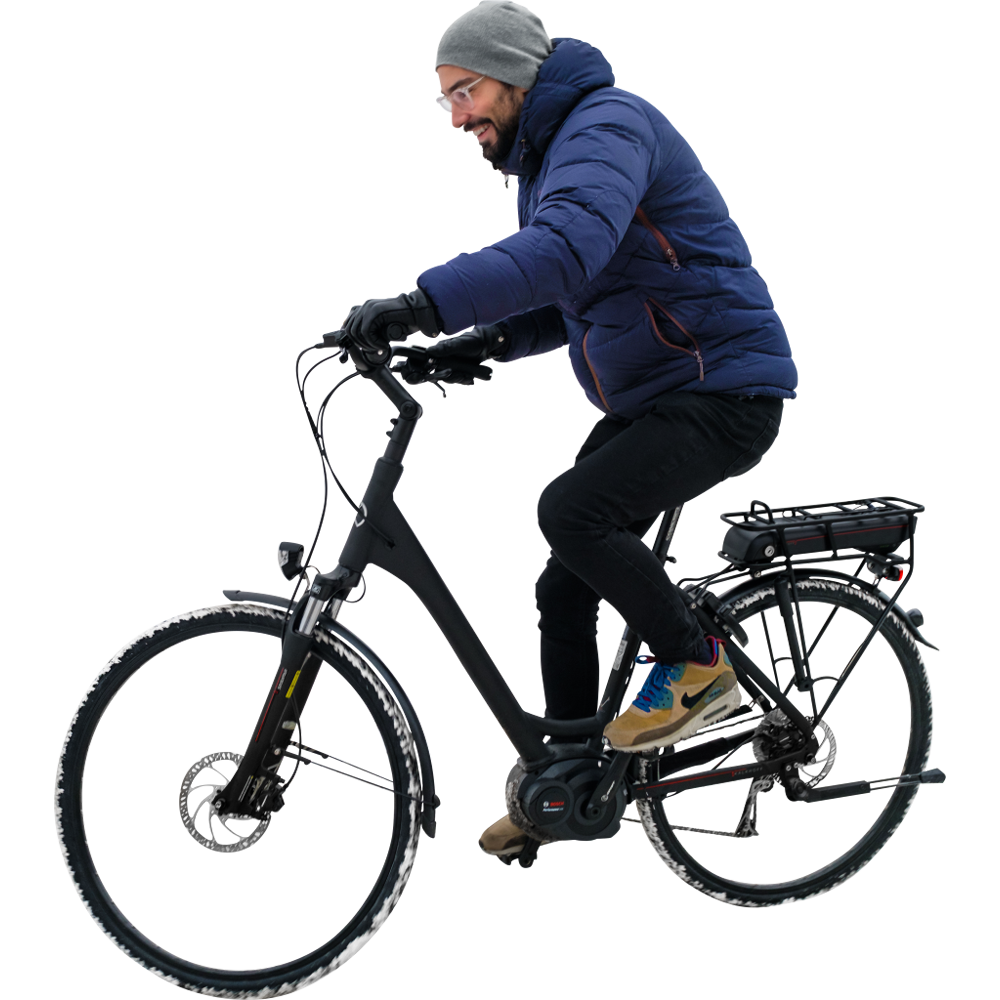 Man On Bicycle  Transparent Image