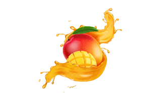 Mango Juice Splash PNG