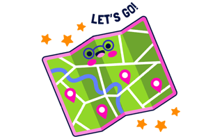 Map Sticker PNG