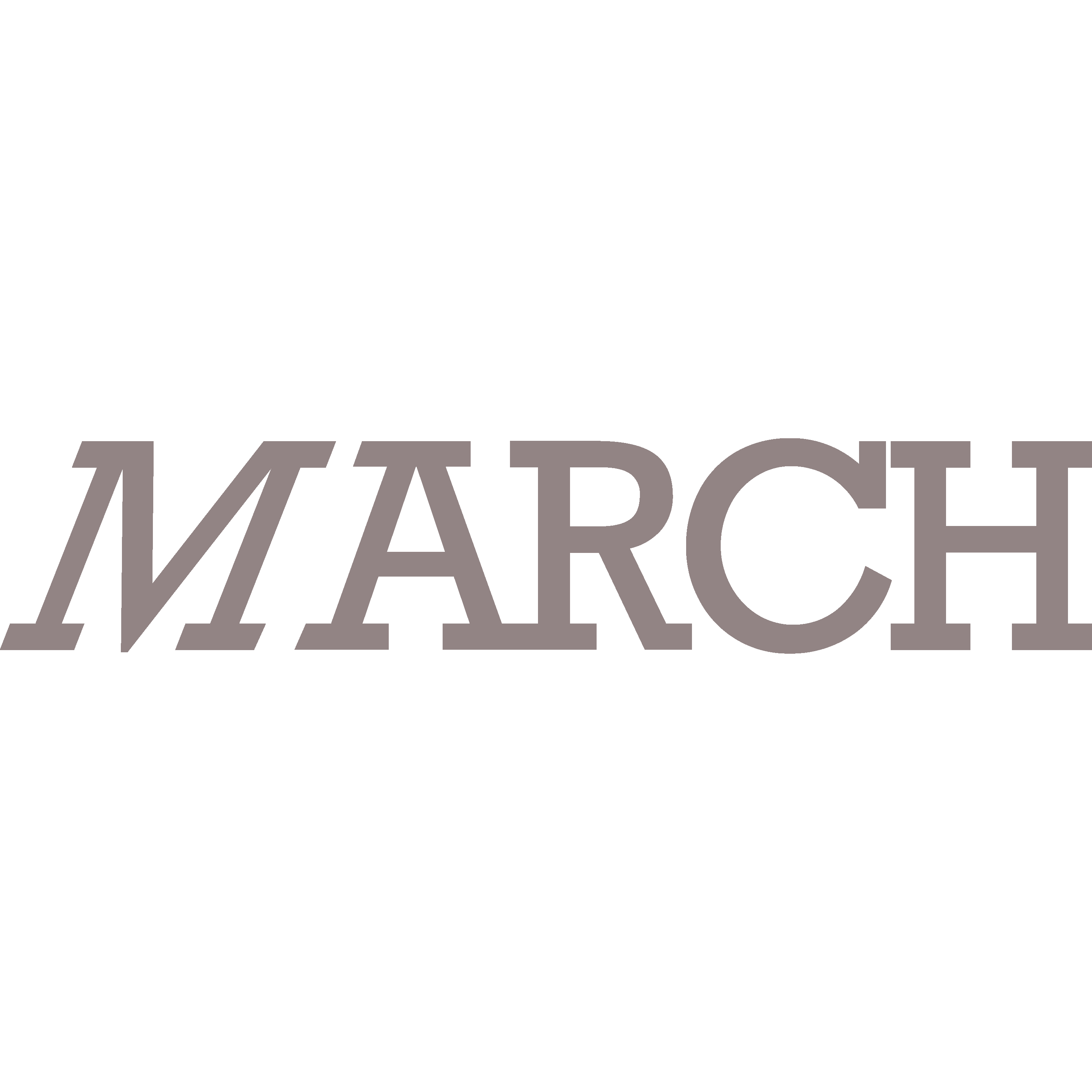 March PR Logo  Transparent Clipart