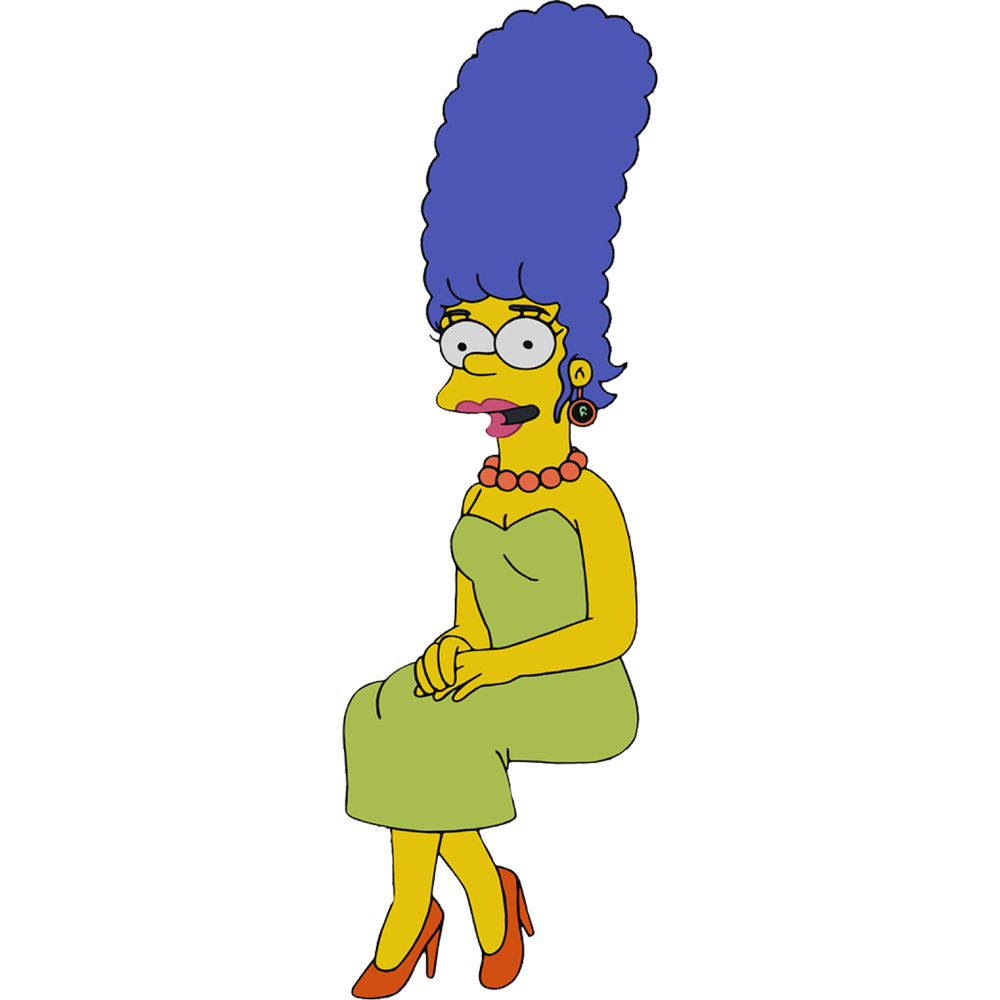 Marge Simpson  Transparent Clipart