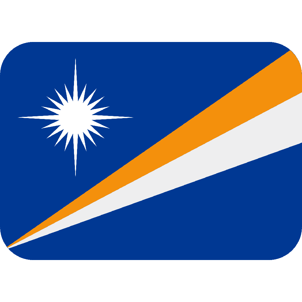 Marshall Islands Flag Transparent Clipart