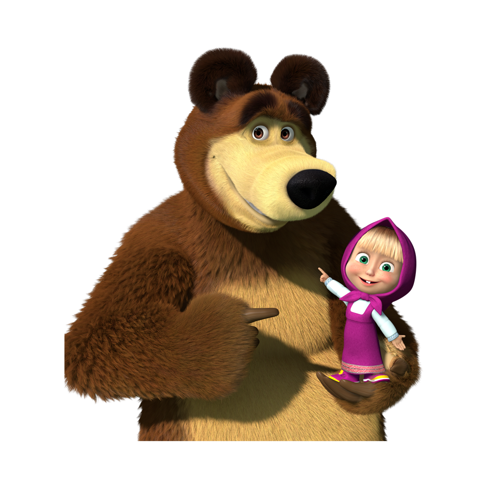 Masha And Bear Transparent Clipart