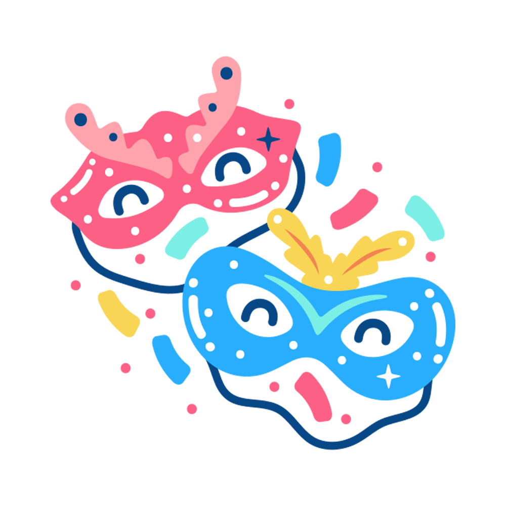 Masquerade Free Sticker Transparent Clipart