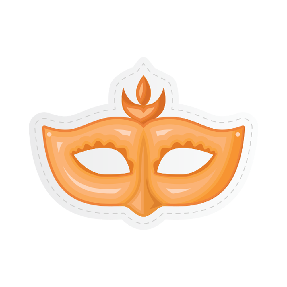 Masquerade Sticker Transparent Clipart