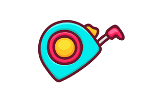 Measuring Tape Free Sticker PNG