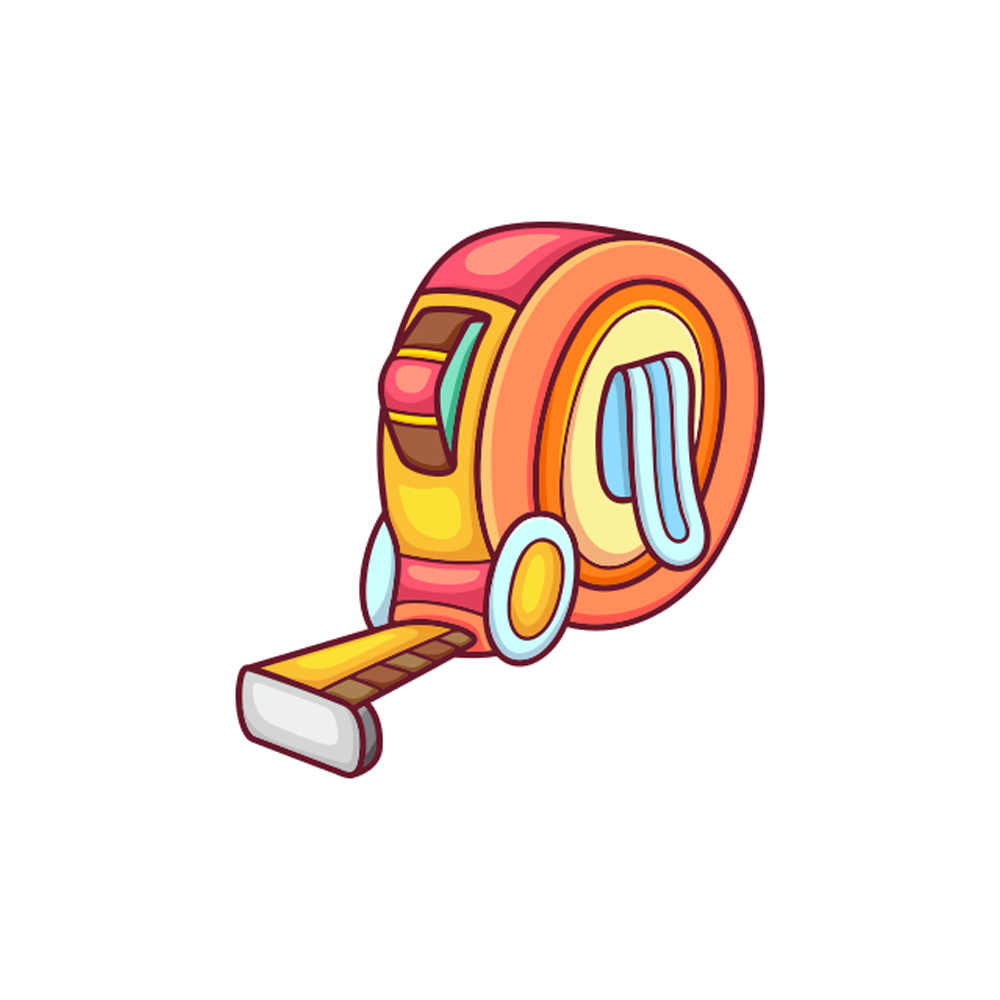 Measuring Tape Sticker Transparent Image