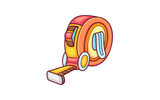 Measuring Tape Sticker PNG