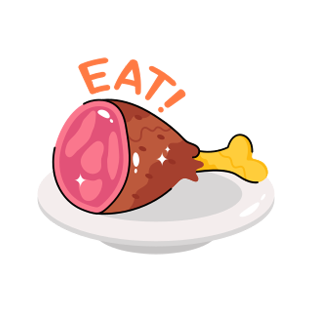 Meat Free Sticker Transparent Clipart