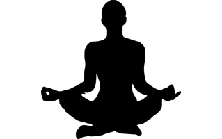 Meditate Silhouette PNG