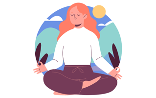 Meditation Free Sticker PNG