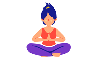 Meditation Sticker PNG