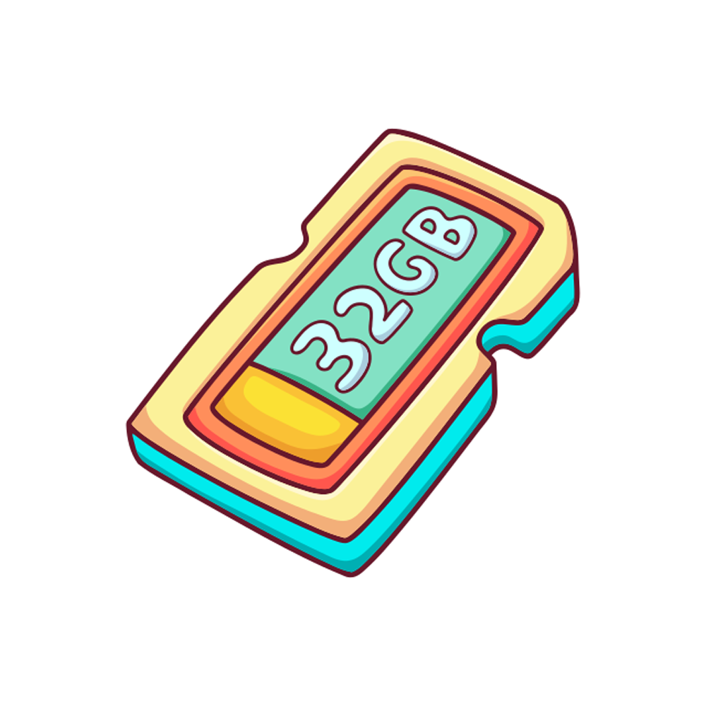 Memory Card Sticker Transparent Image