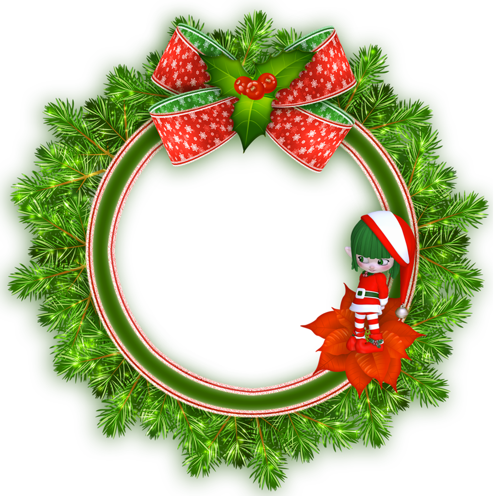 Merry Chirstmas Frame Transparent Clipart