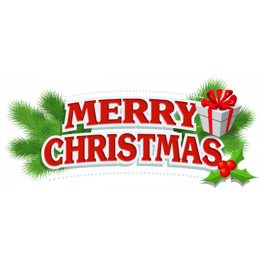 Merry Christmas Text  Transparent Gallery