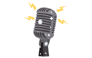 Microphone Sticker PNG