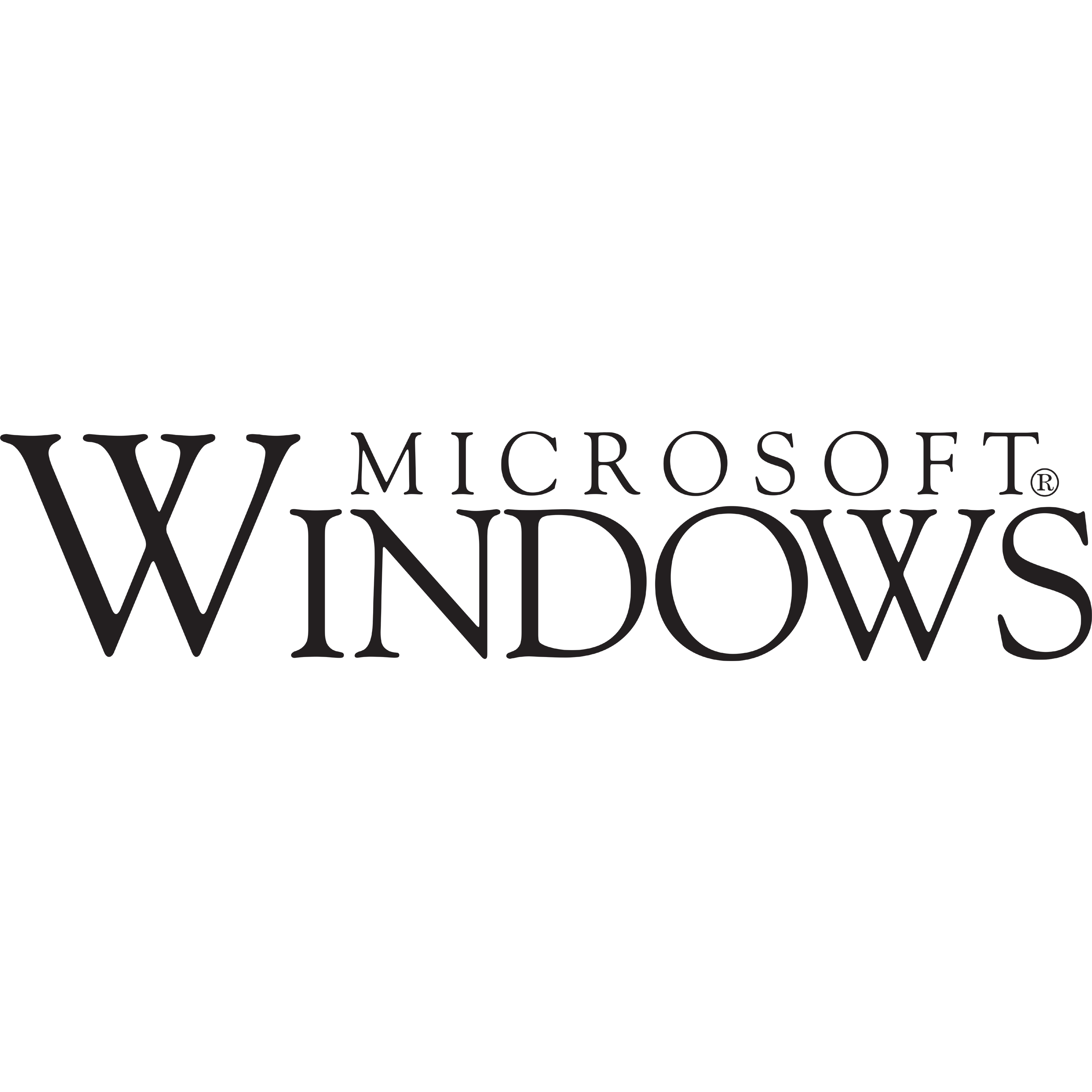 Microsoft Windows 1985 Logo Transparent Picture