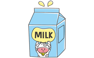 Milk Box Free Sticker PNG