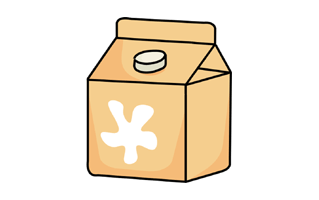 Milk Carton Sticker PNG