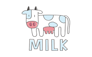 Milk Free Sticker PNG