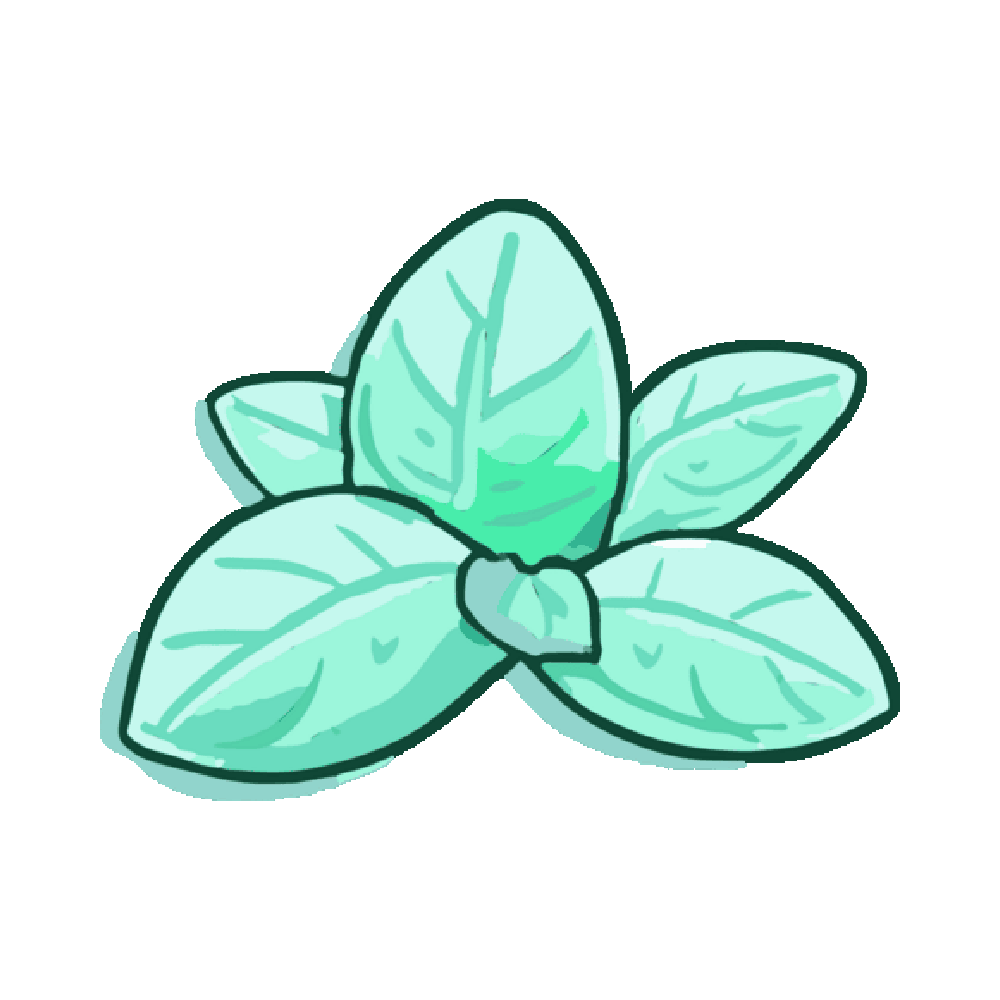 Mint Sticker Transparent Clipart