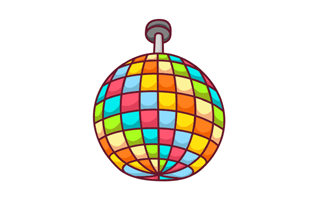 Mirror Ball Sticker PNG