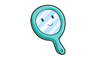 Mirror Free Sticker PNG